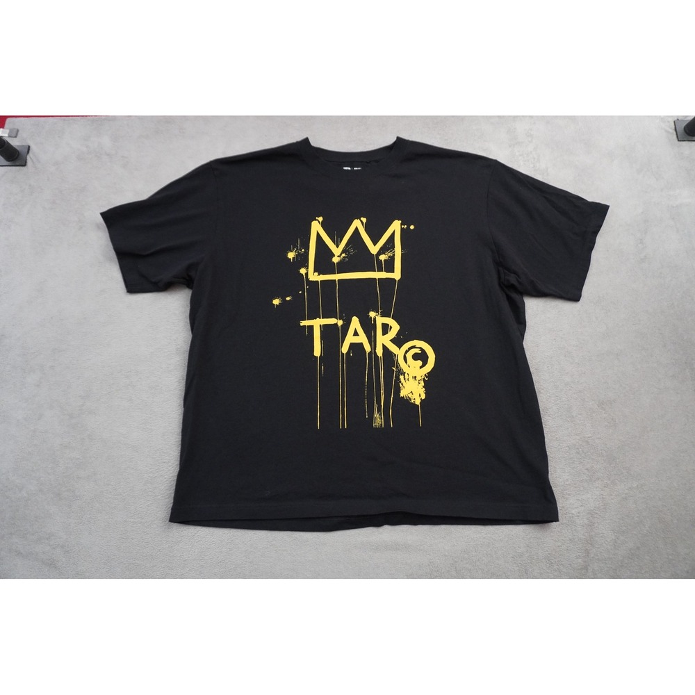 Uniqlo Basquiat King Pleasure T-Shirt Mens XL Black Good Graphic Art Tee
